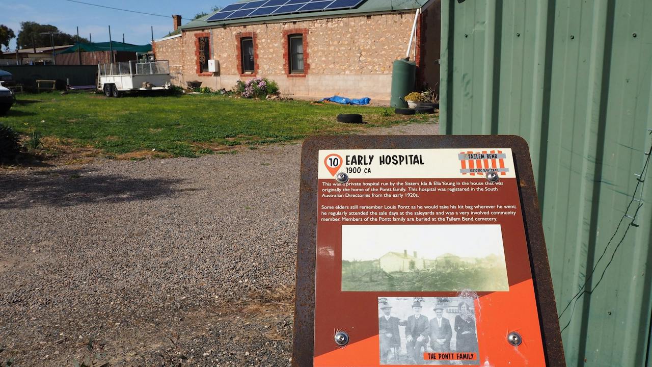 Tailem Bend Historic Rail Trail - early hospital