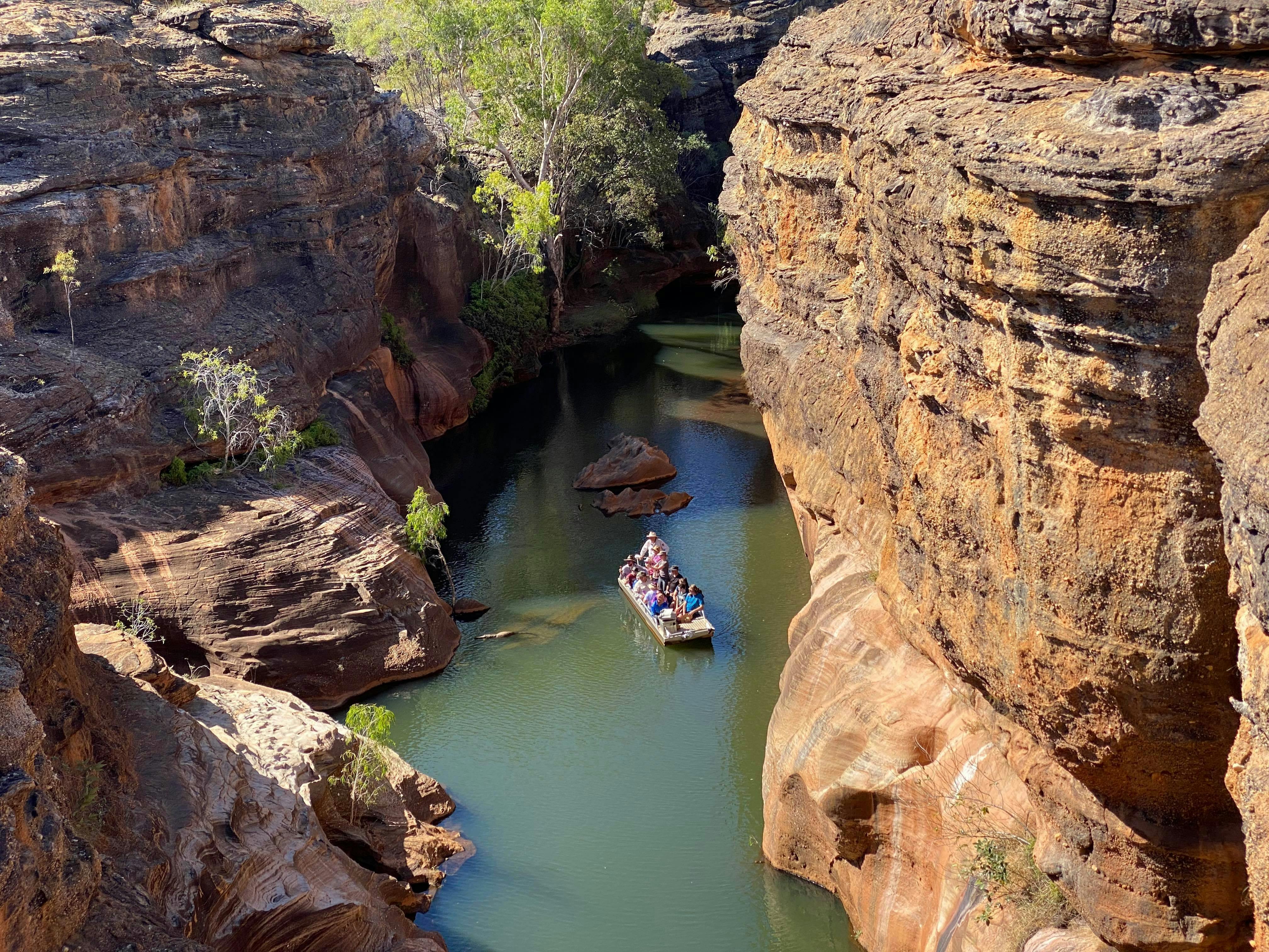 Cobbold Gorge cruise from above