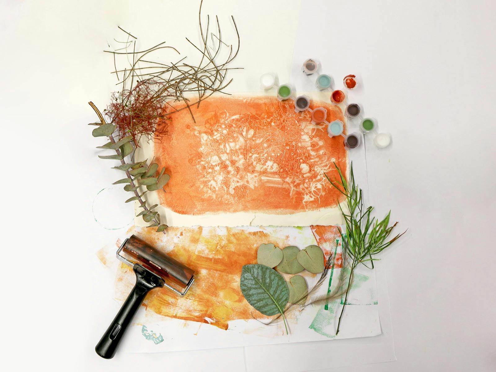 School Holiday Workshop - Botanical Gel Prints