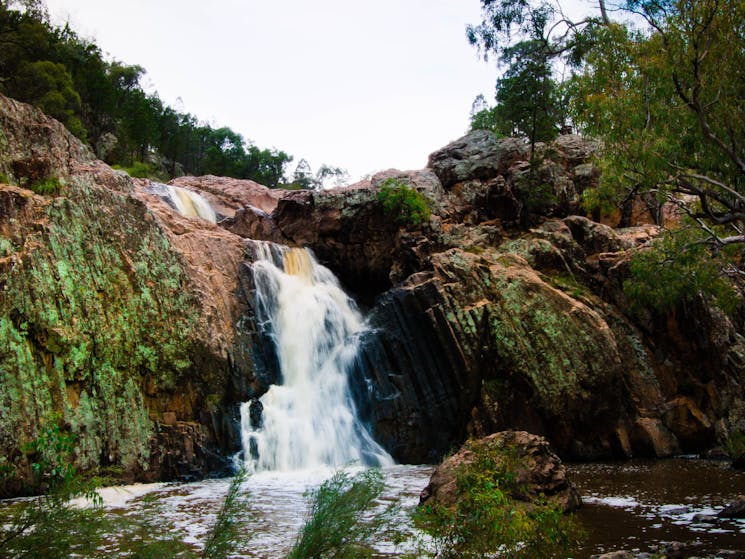 Koorawatha Waterfall in strong flow