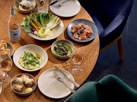 A delicious selection of lunch plates to share at Angove McLaren Vale