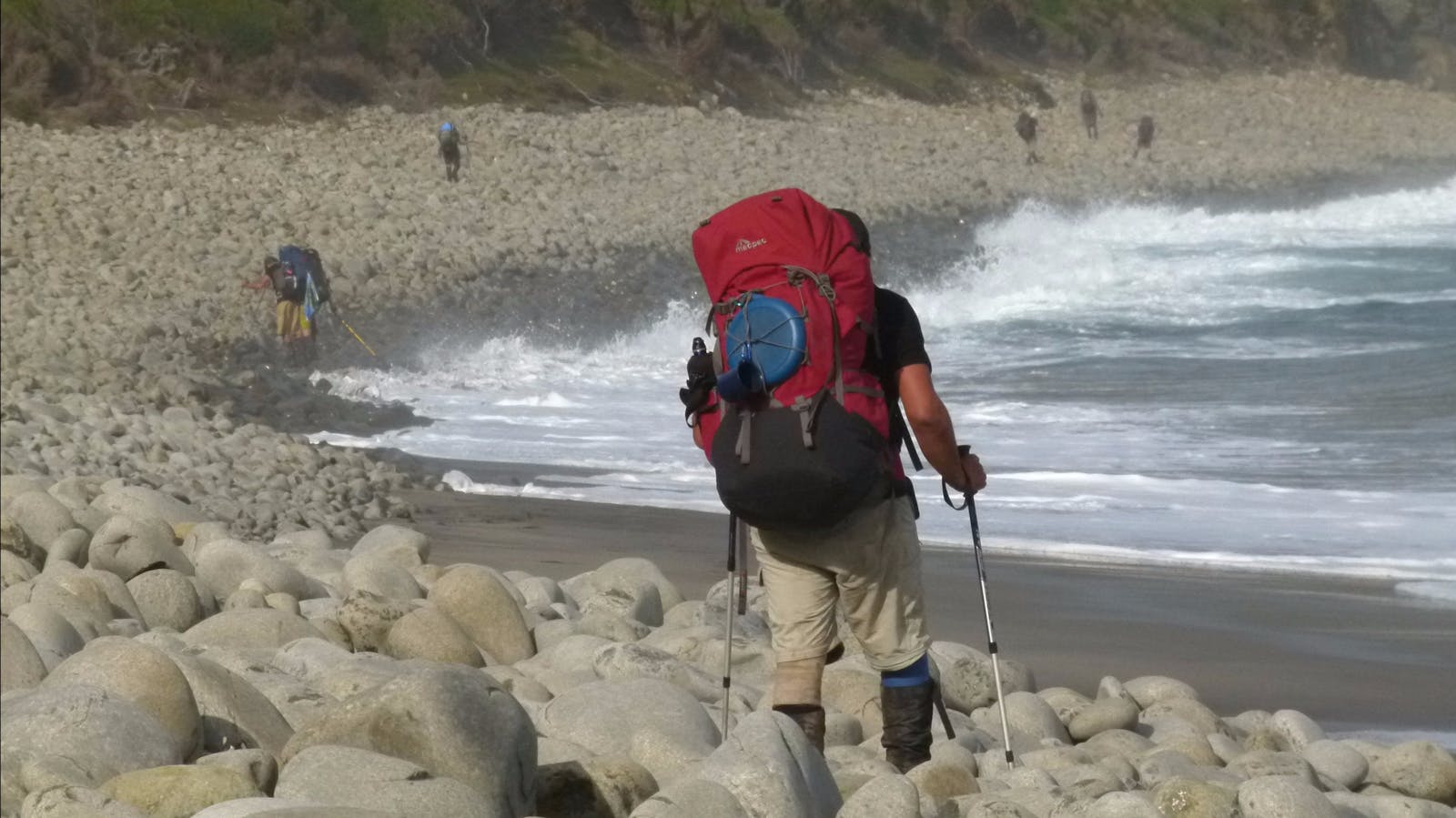 Hiking remote beaches on Tasmania's South Coast Track