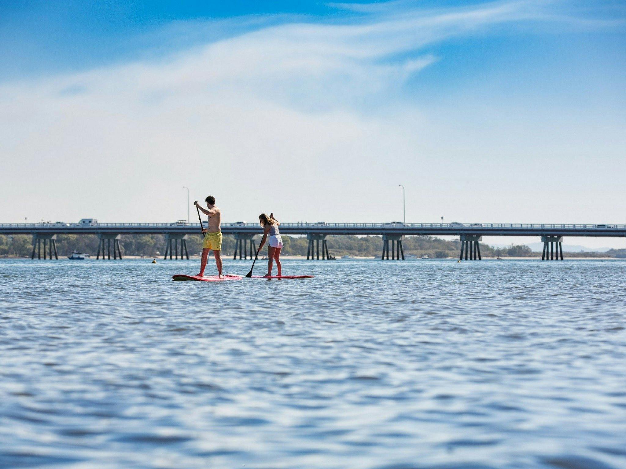 SUP Bribie Island Pumicestone Passage