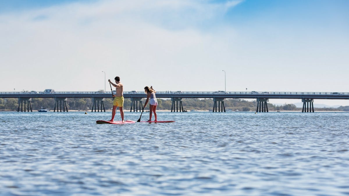SUP Bribie Island Pumicestone Passage