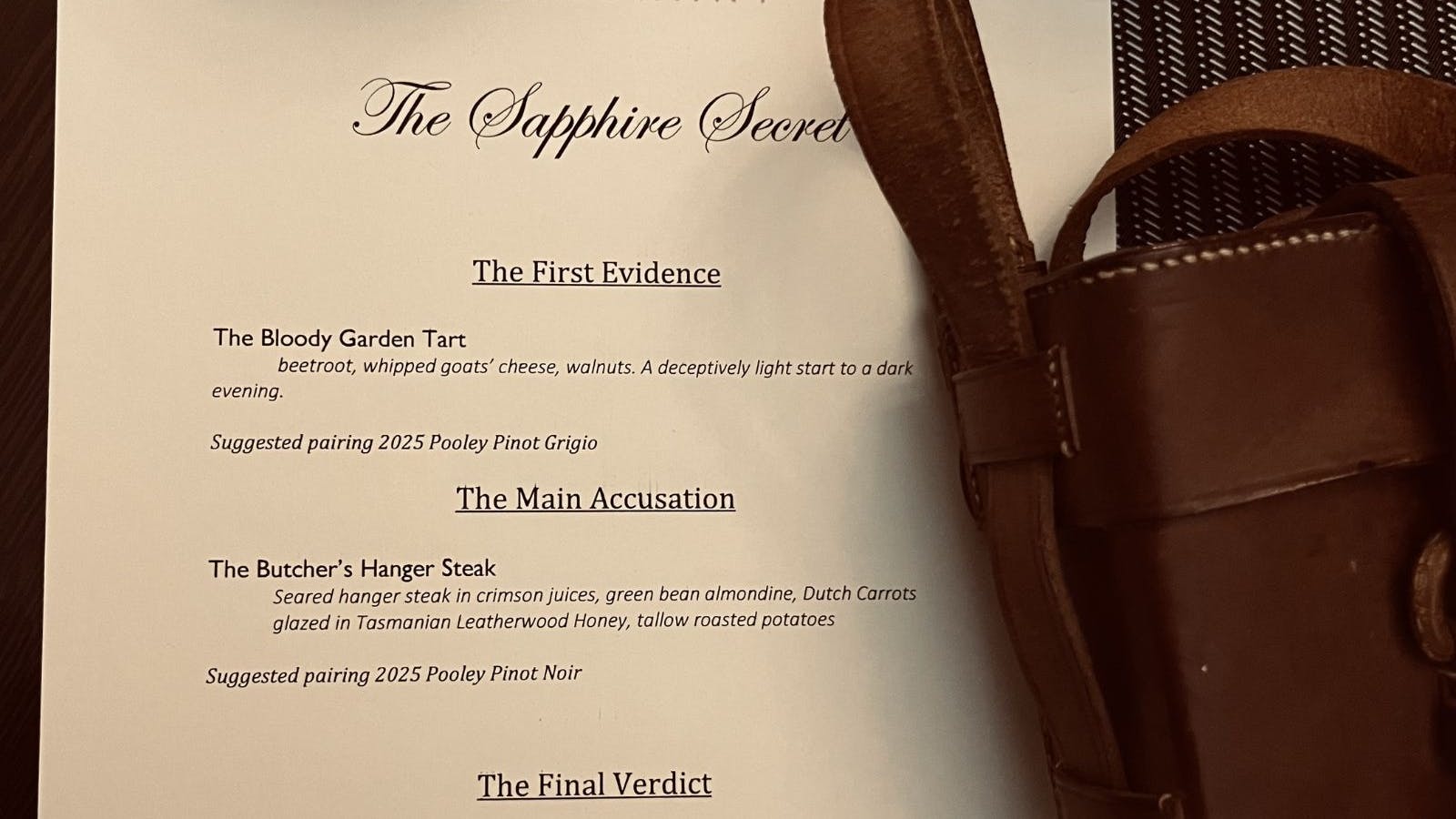 The Menu Sample