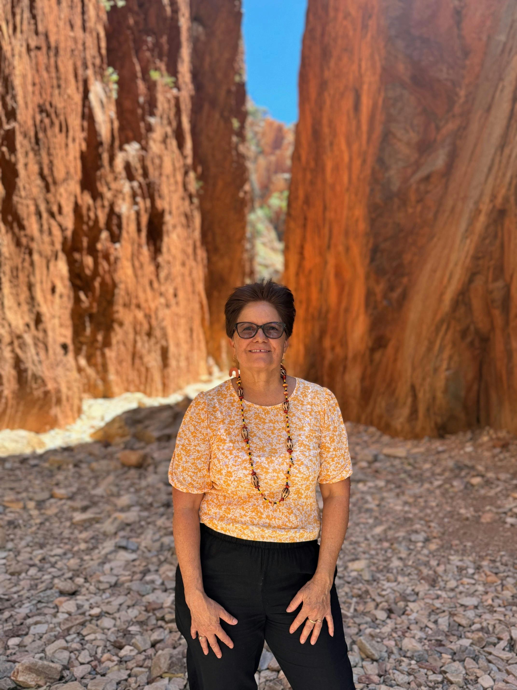 Rayleen Brown at Standley Chasm