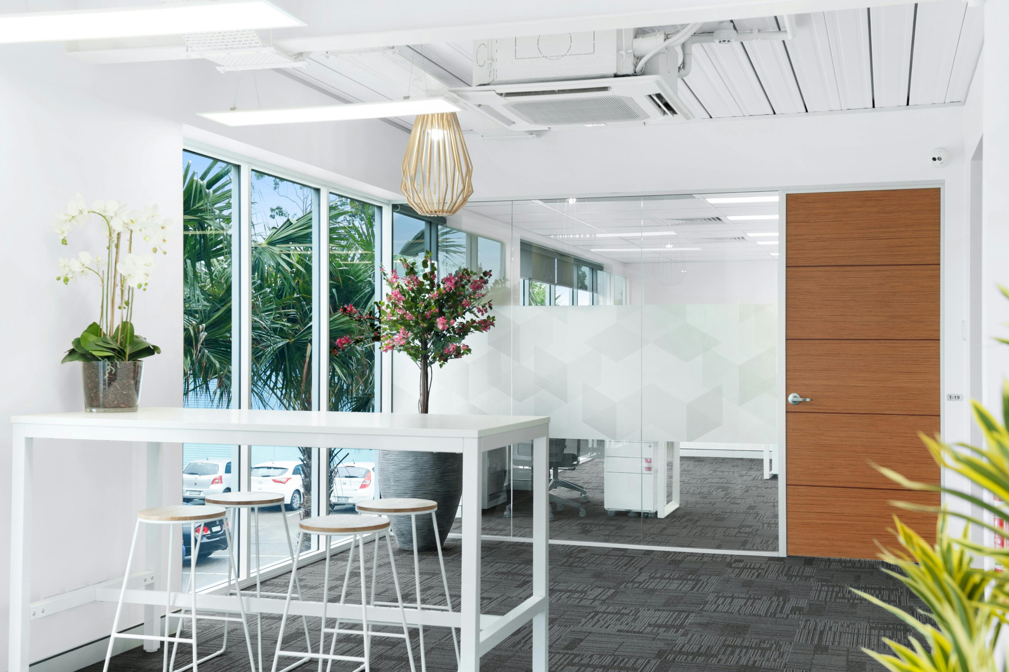 Breakout spaces and standing desks