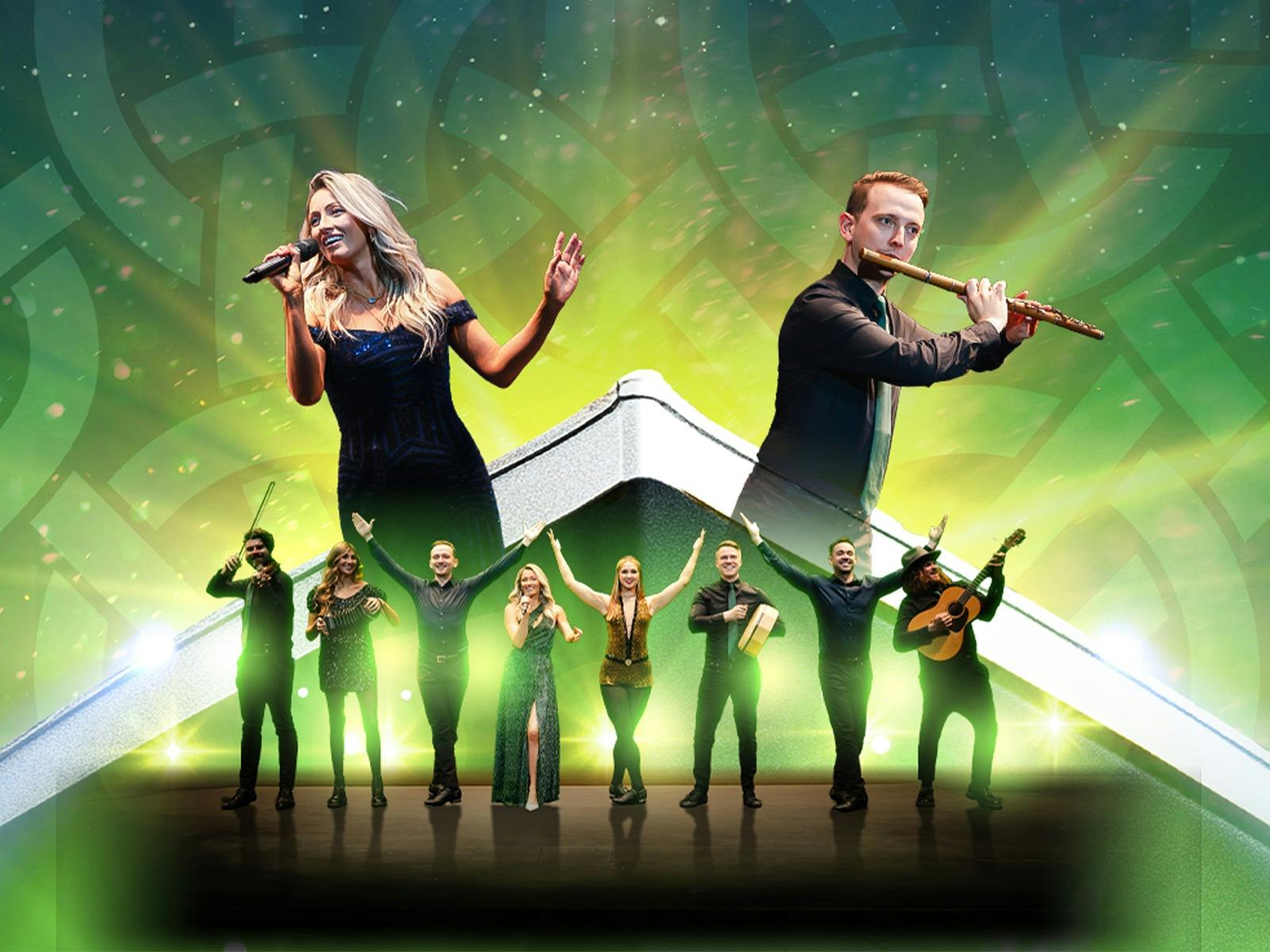 People dancing and playing instruments