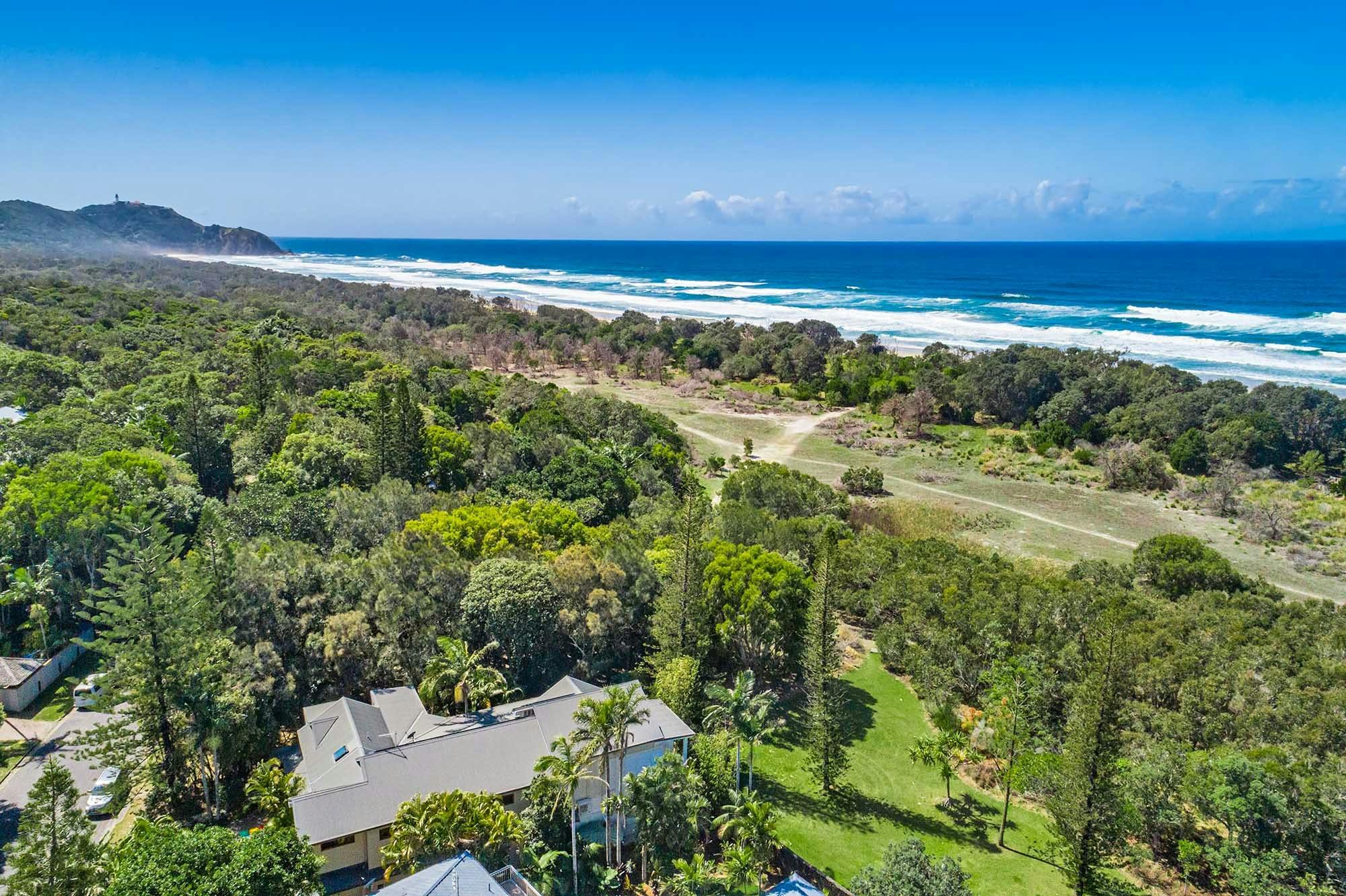 Beachcomber Blue - 拜倫灣 - 空中 - 前往 Tallow 海灘的海濱通道