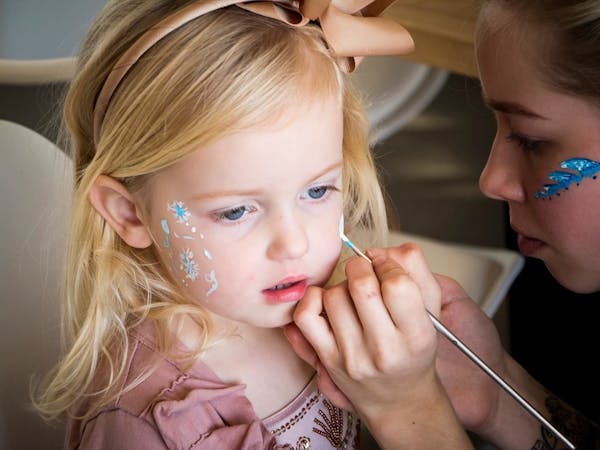 Face painting and glitter tattoo by The Party Girl - Queenscliff