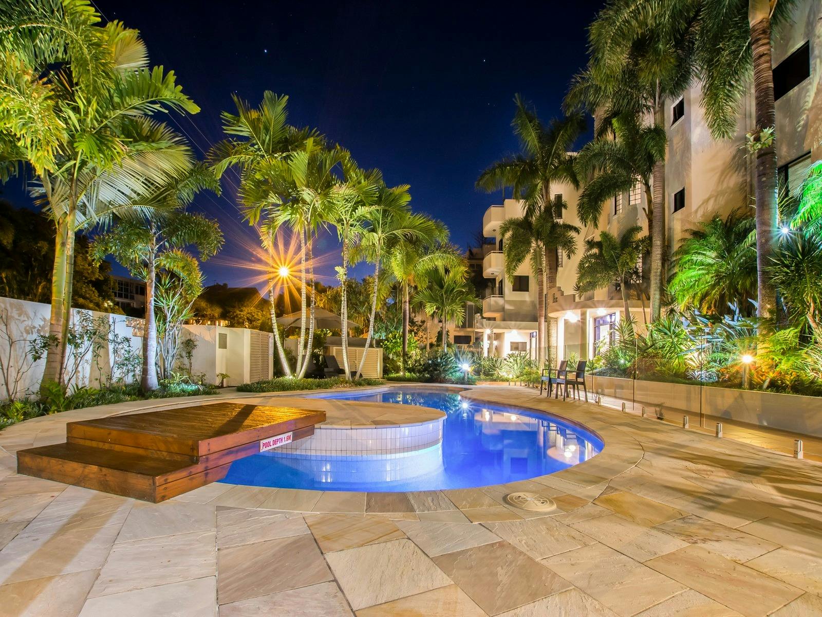 Pool at night Pool at night