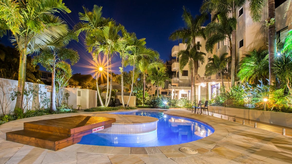Pool at night
