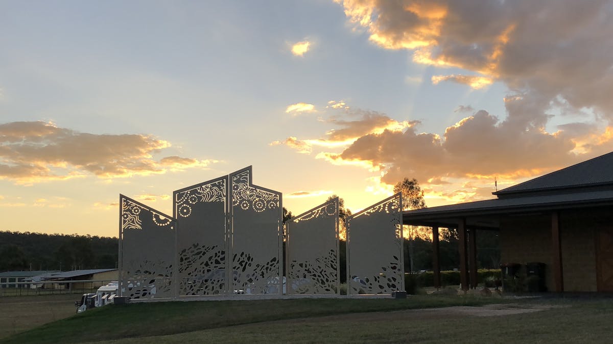 Language of the Land Sculpture