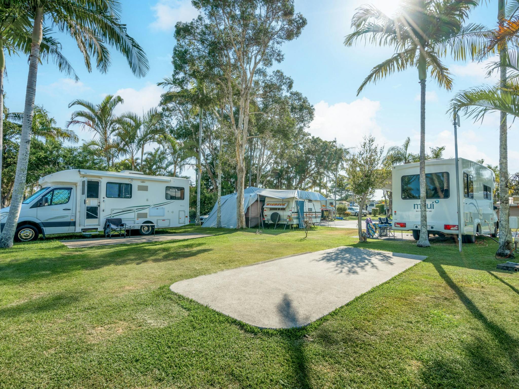 Image if multiple caravan camping sites within a park