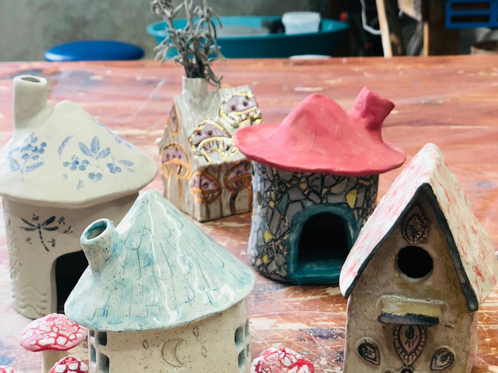 Image for Hand Building Pottery Workshop - Fairy Houses, Oil Burners and Houses