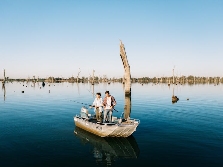 Fishing on Lake Mulwala