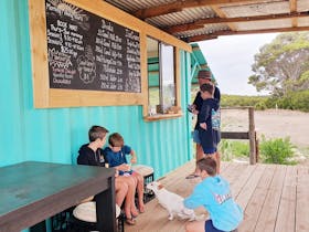 Kids hanging out at Humpalicious