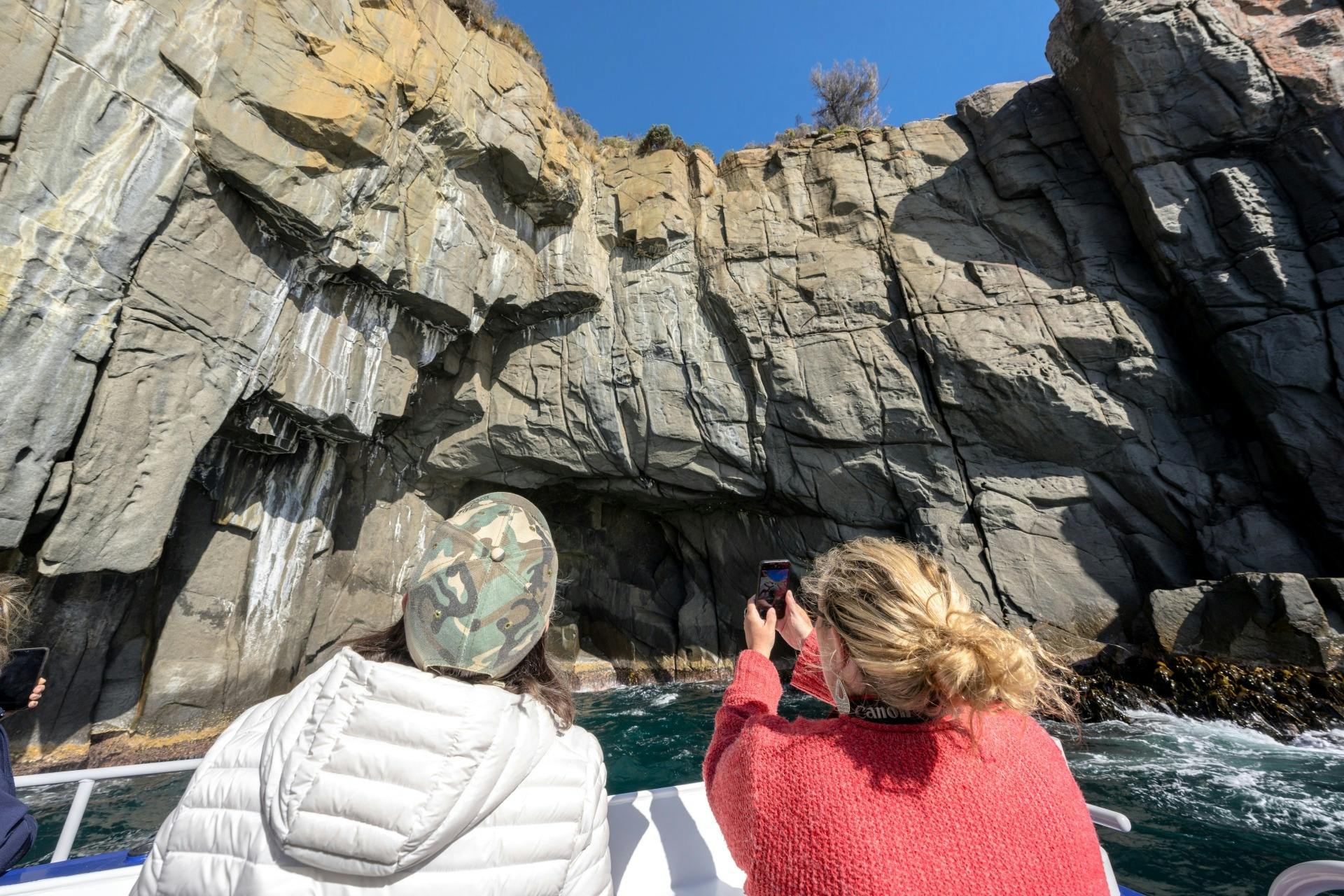 Tasman Peninsula cliffs seen on Cape Raoul Cruises