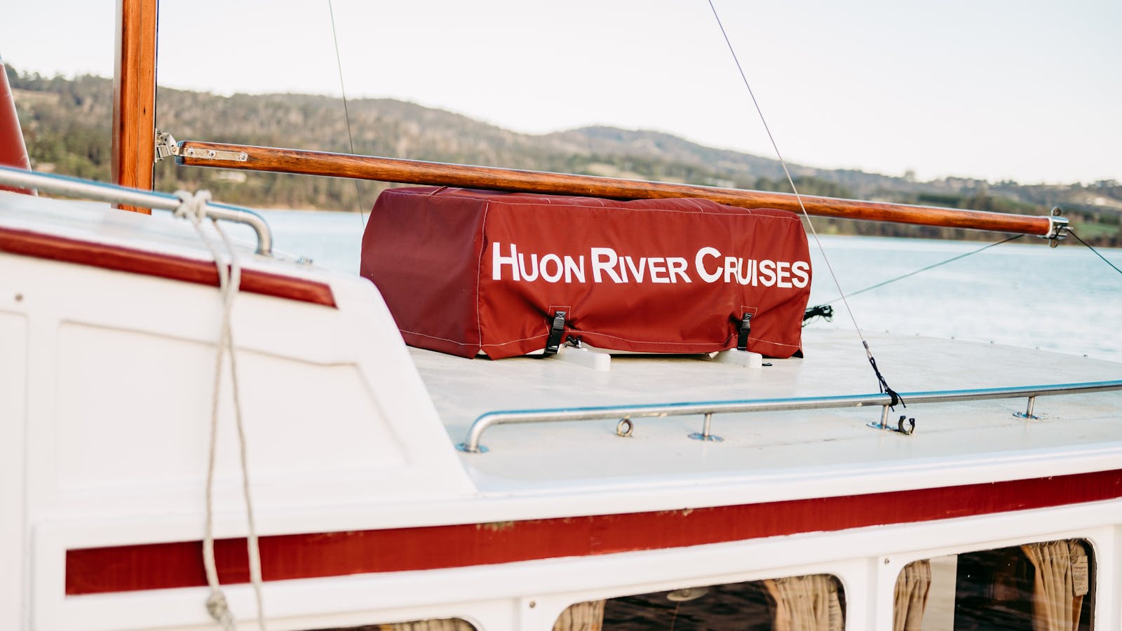 A Glamourous Landscape with the hills in the background and the luxury vessel LaDrone foreground