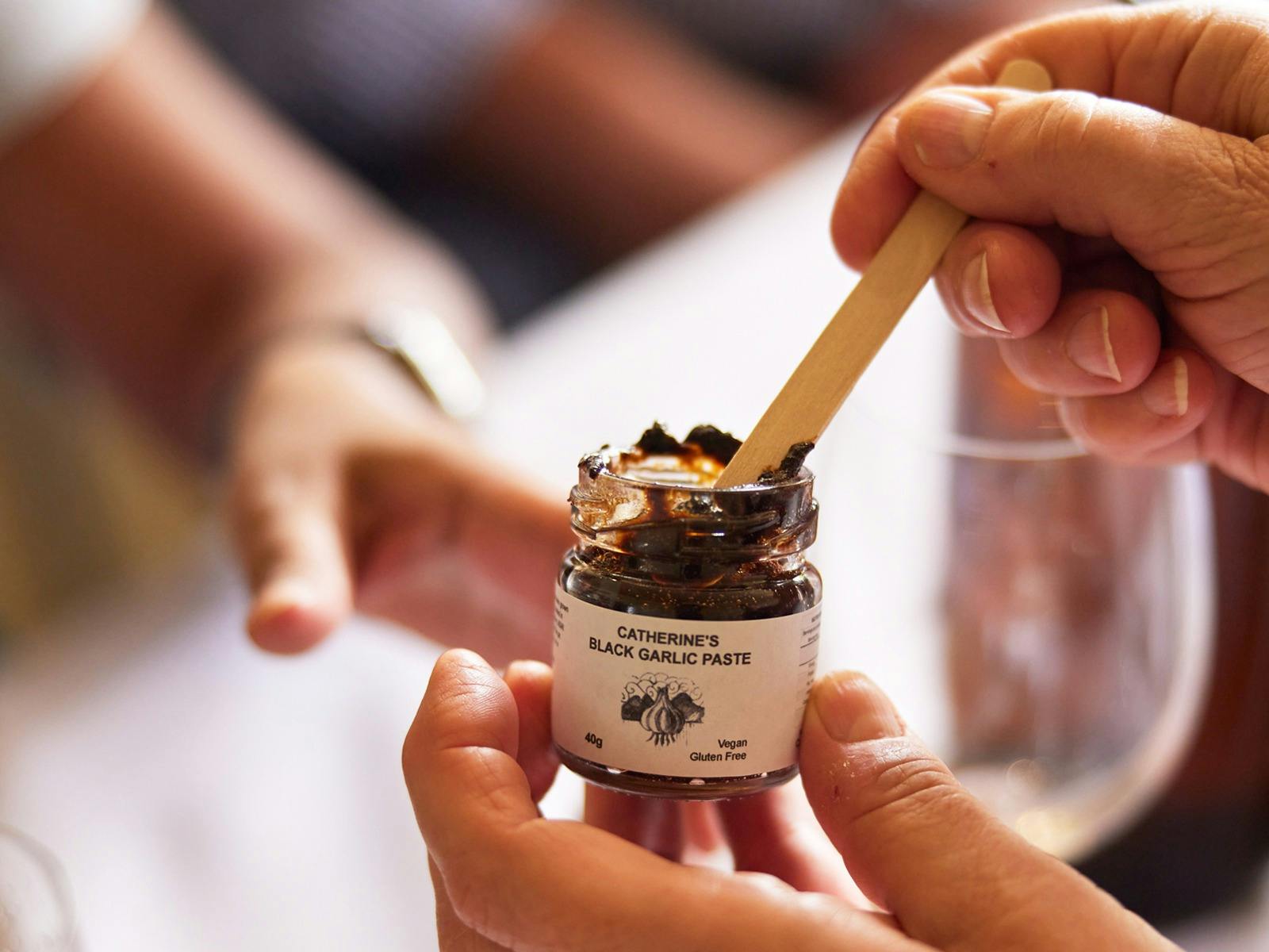 Tasting of locally produced Black Garlic
