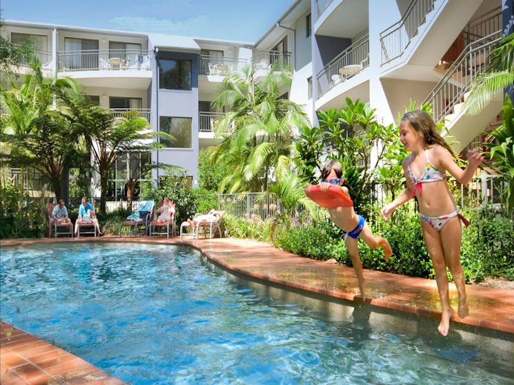 Flynns Beach Resort has tropical surroundings with 2 pools - a perfect family friendly getaway