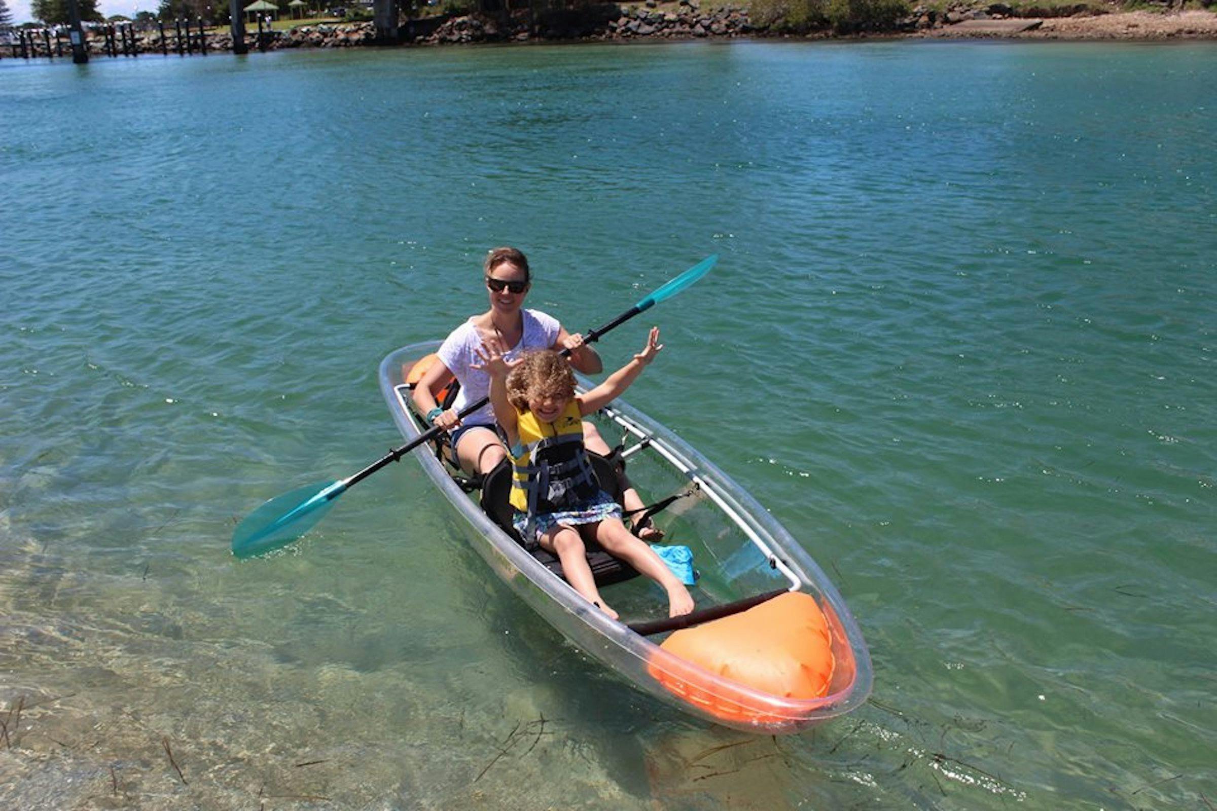 transparent kayak hire forster