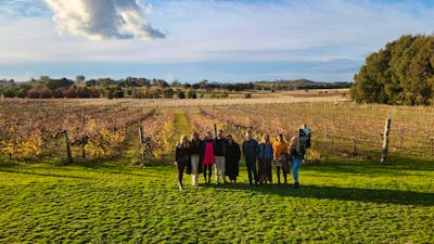 Group wide shot at the Vintners daughter-min