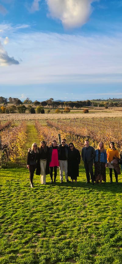 Group wide shot at the Vintners daughter-min