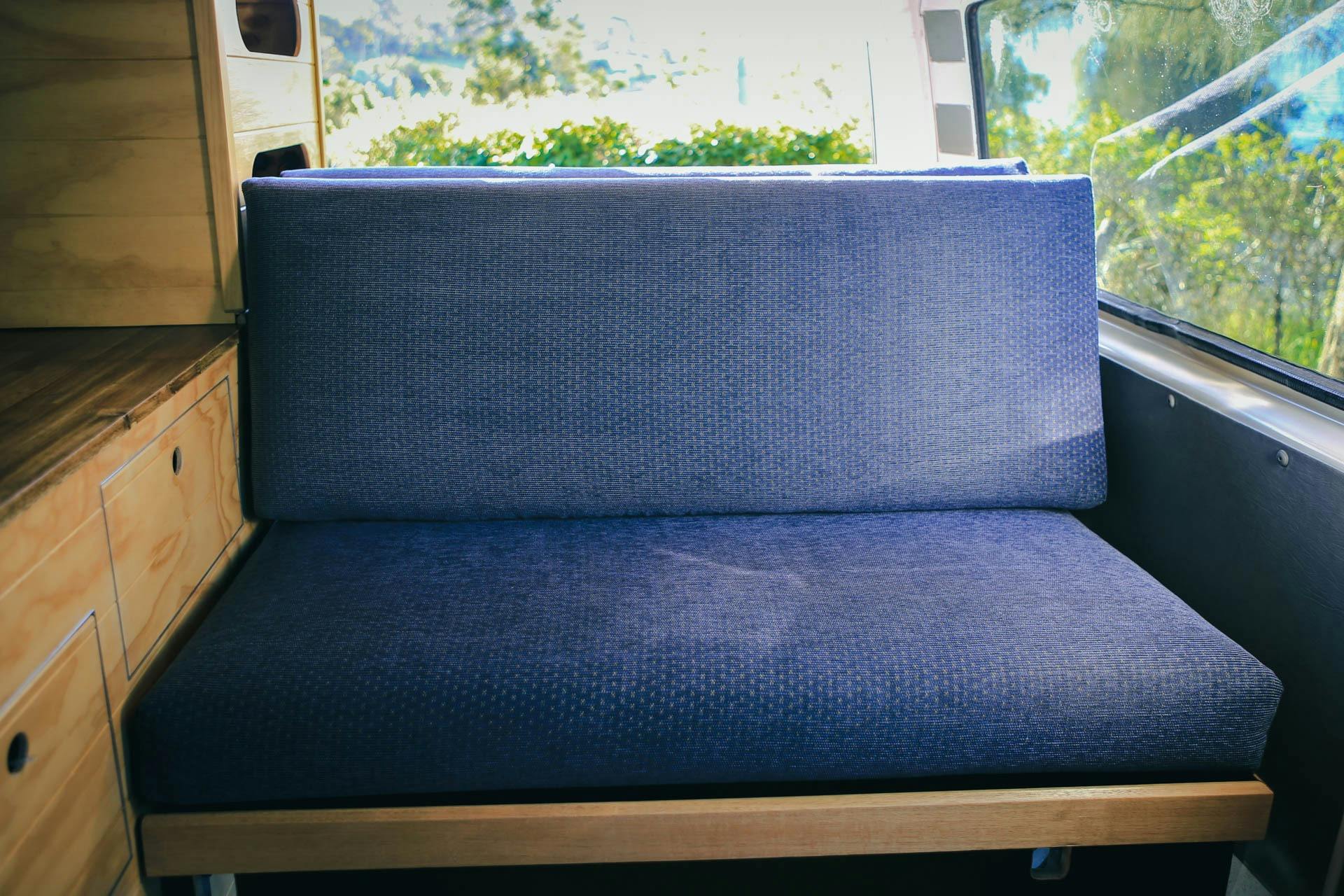 Campervan couch front