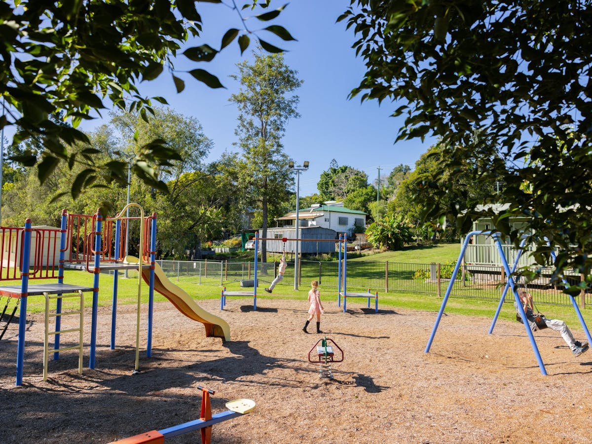 Kids playing at Clive Colburn Playground