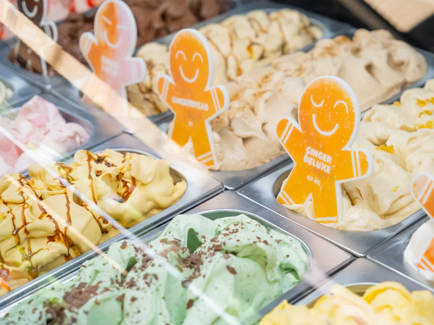 Hand-crafted gelato flavours
