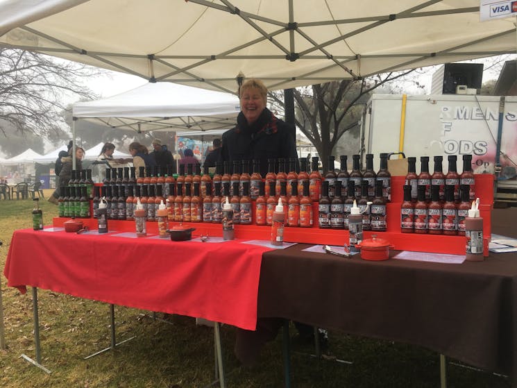 Crowly's hotsauce at Saturday Markets