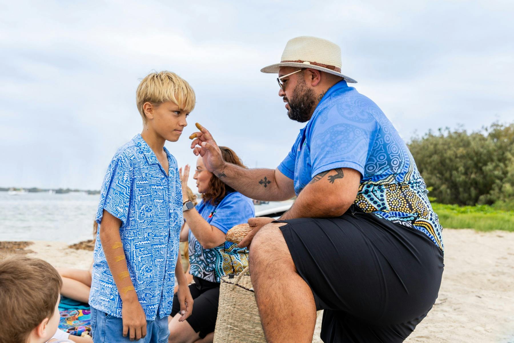 Cruise with Culture Tour - Ochre ceremony at Wavebreak Island
