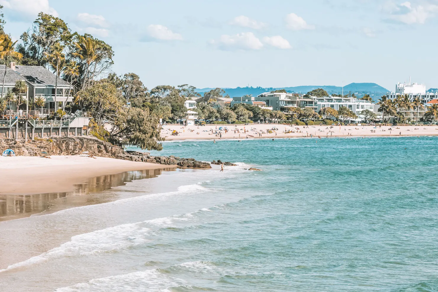 Accommodation in Noosa Little Cove Beach across to Main Beach