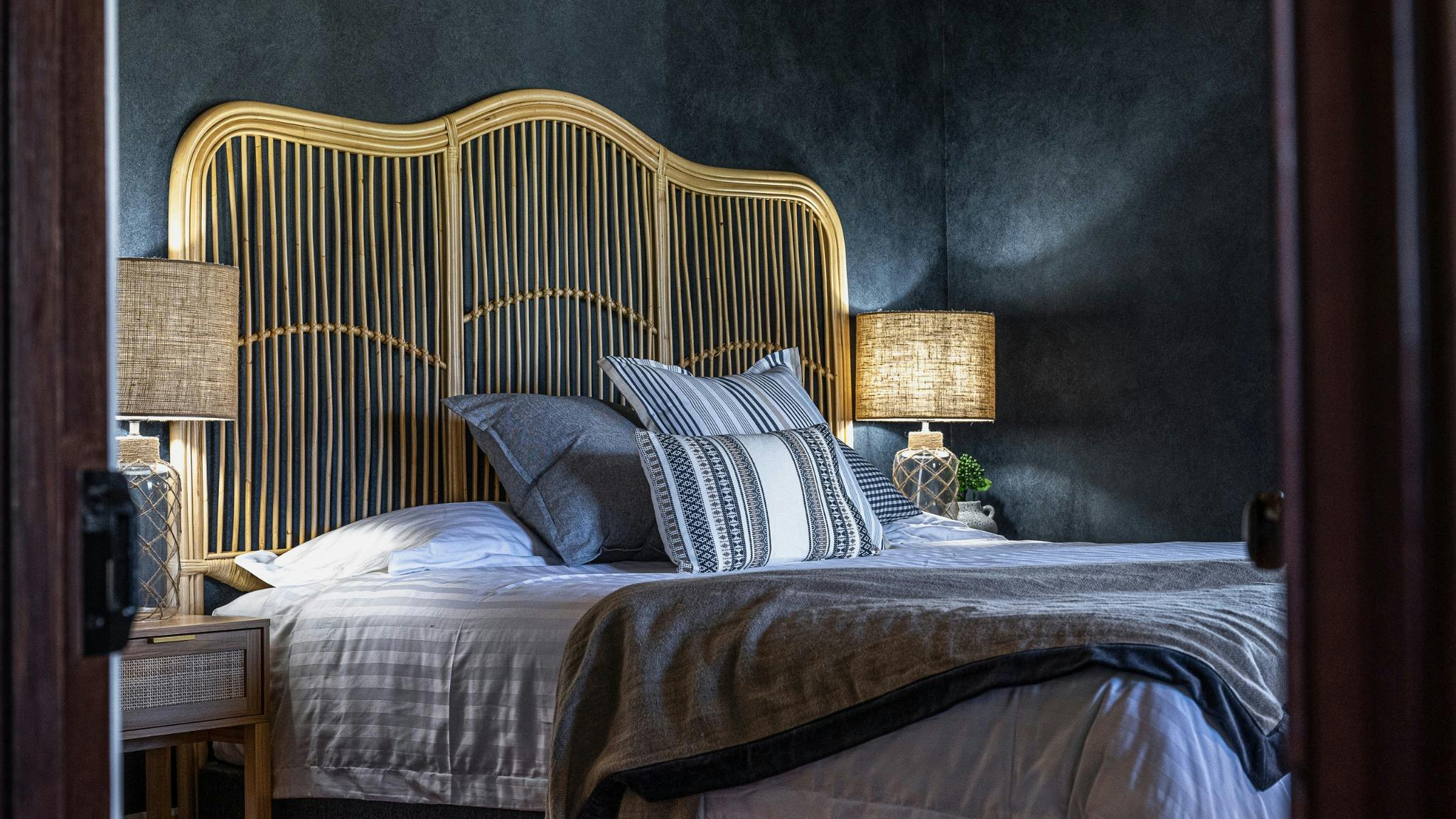 Dal Zotto Wines Homestead and Studio King Bed bedroom