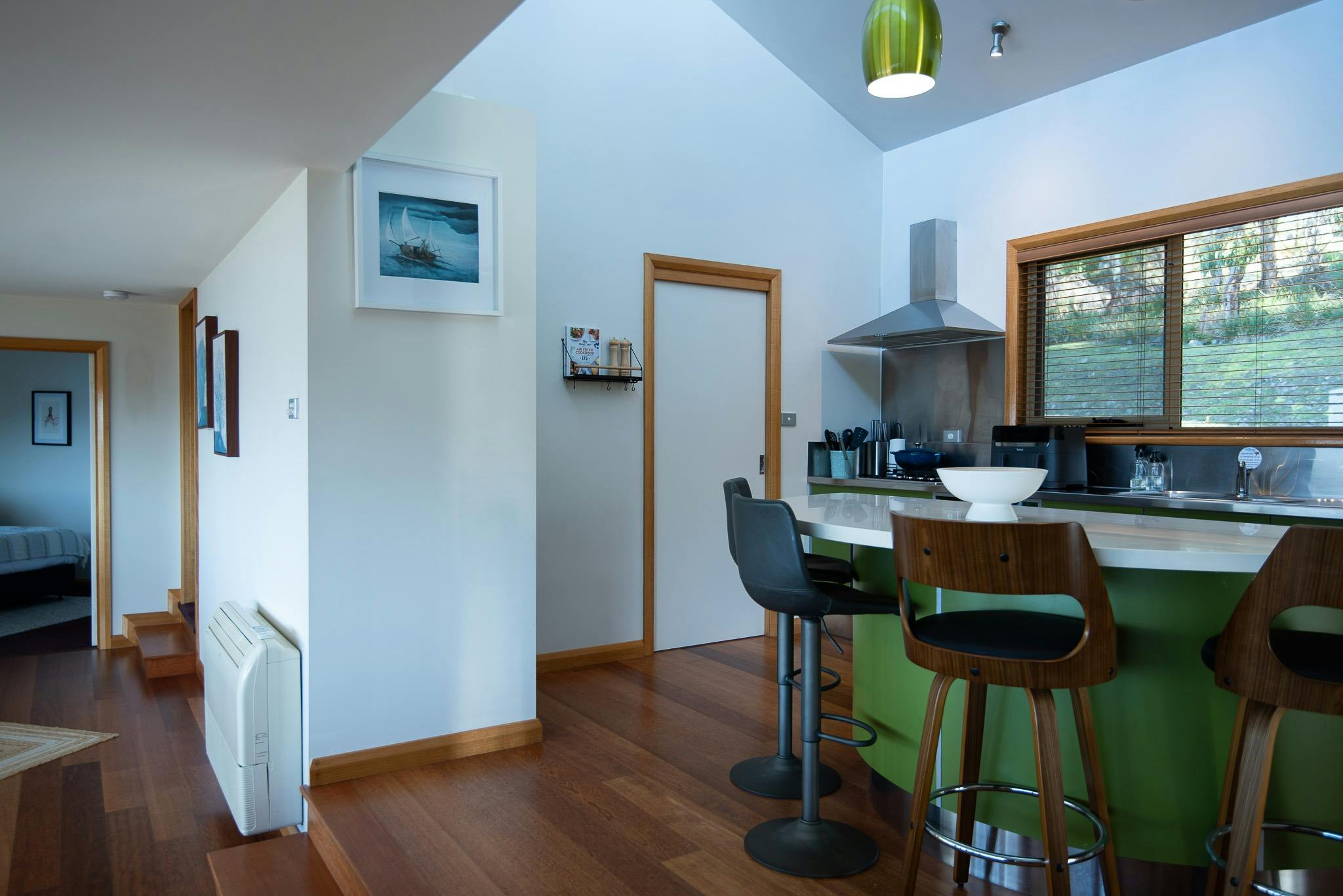 Kitchen with modern kitchen appliances to make your stay comfortable