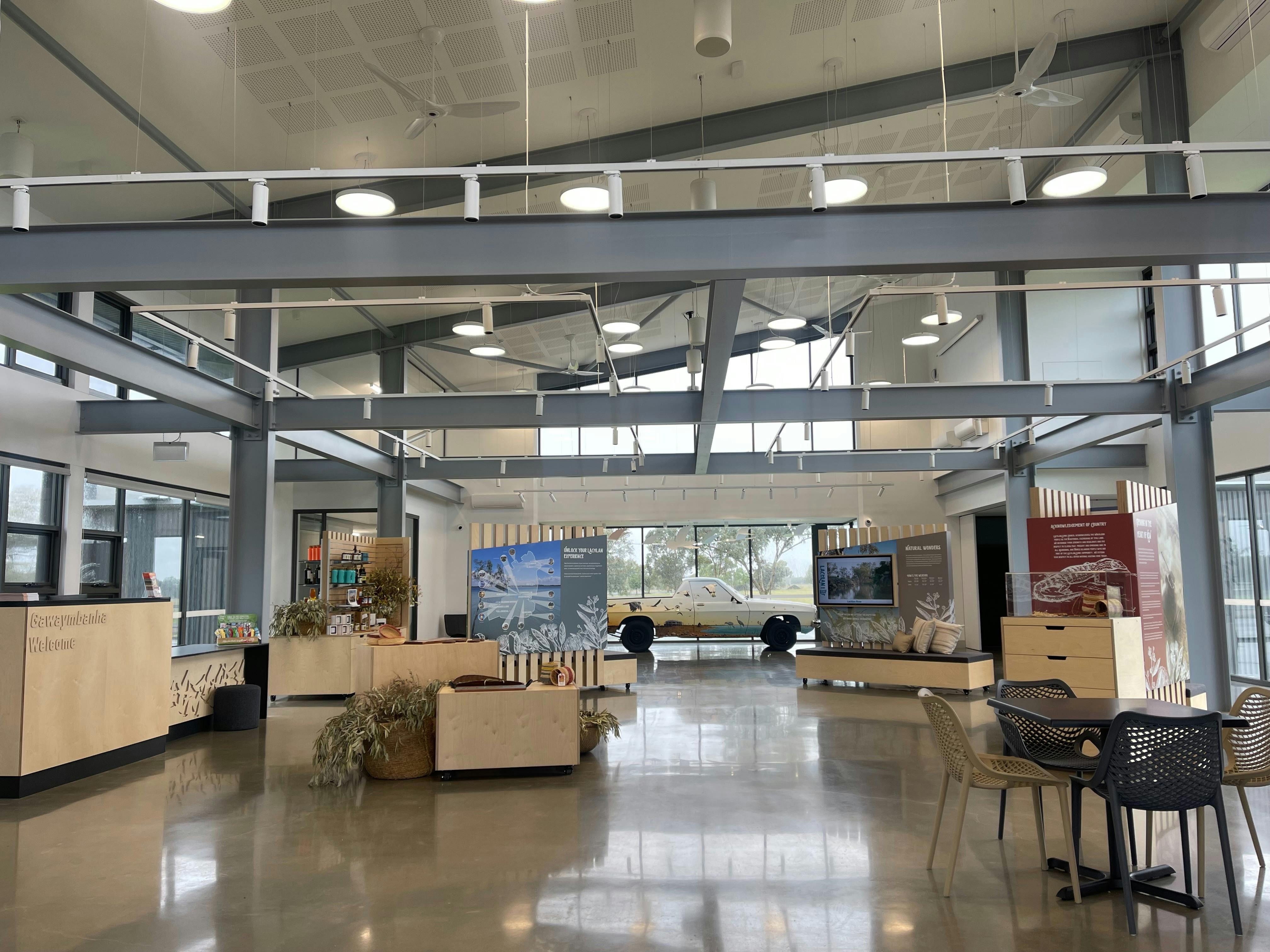 Inside Lachlan Shire Visitor Information Centre
