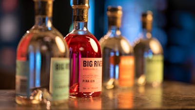 Bottles of Big River Gin