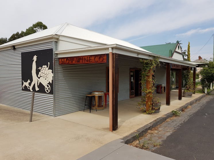 Millthorpe village cellar door from the street