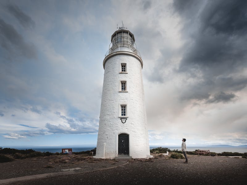 Tour the Cape Bruny Lighthouse on Adventure Trails Tasmania's Bruny Island Discovery day tour