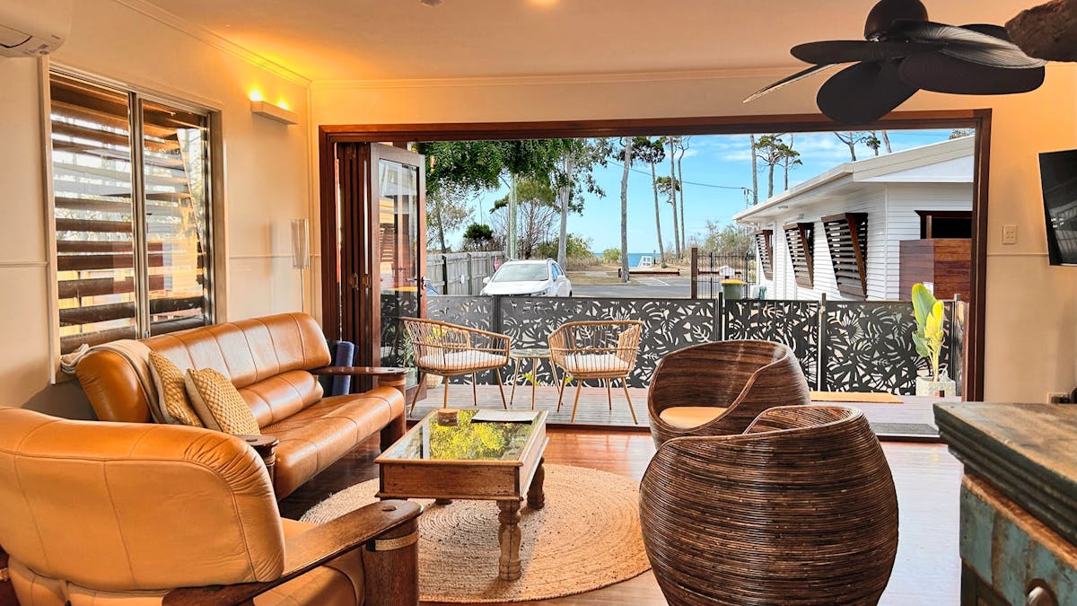 Villa Two looking out with ocean views