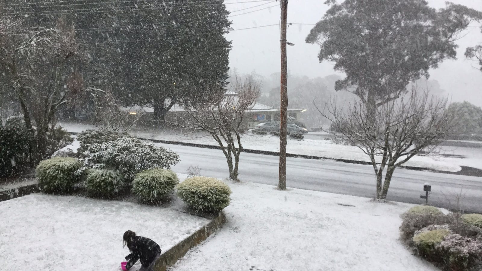 It sometimes snows