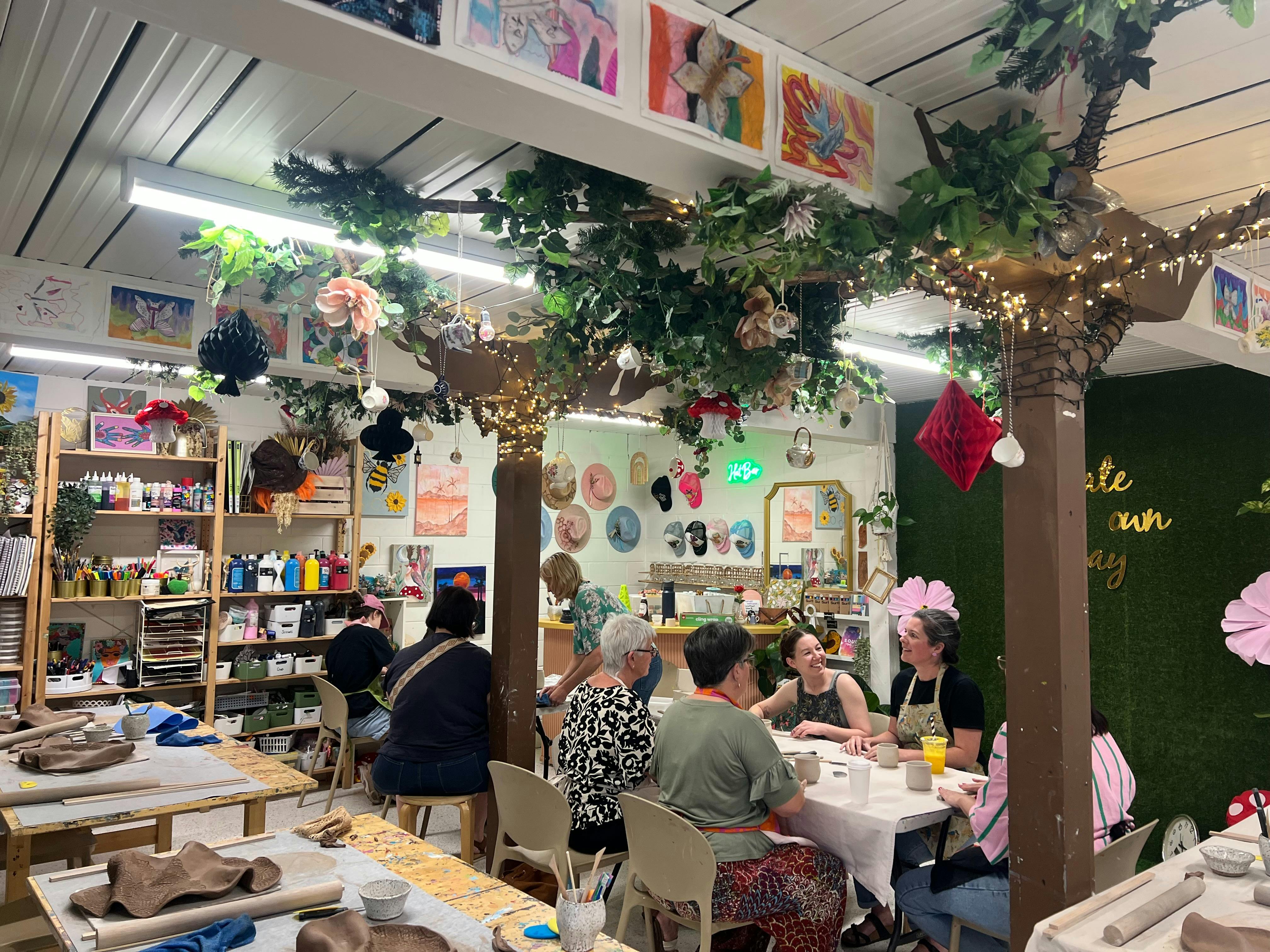 A studio a buzz with creativity