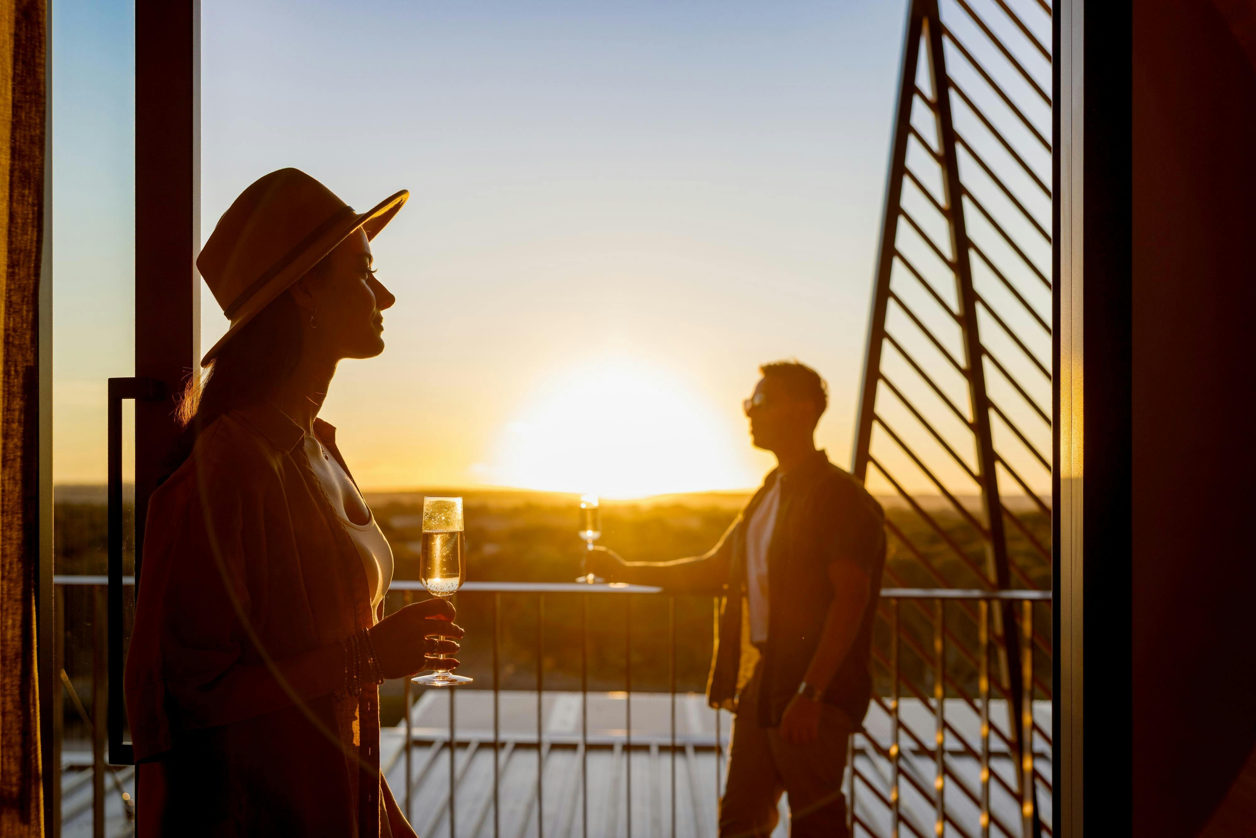 Sunset views from a Savannah Room