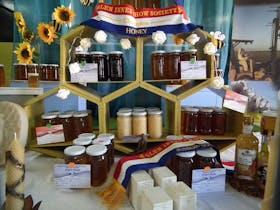 Honey display at the Glen Innes Show