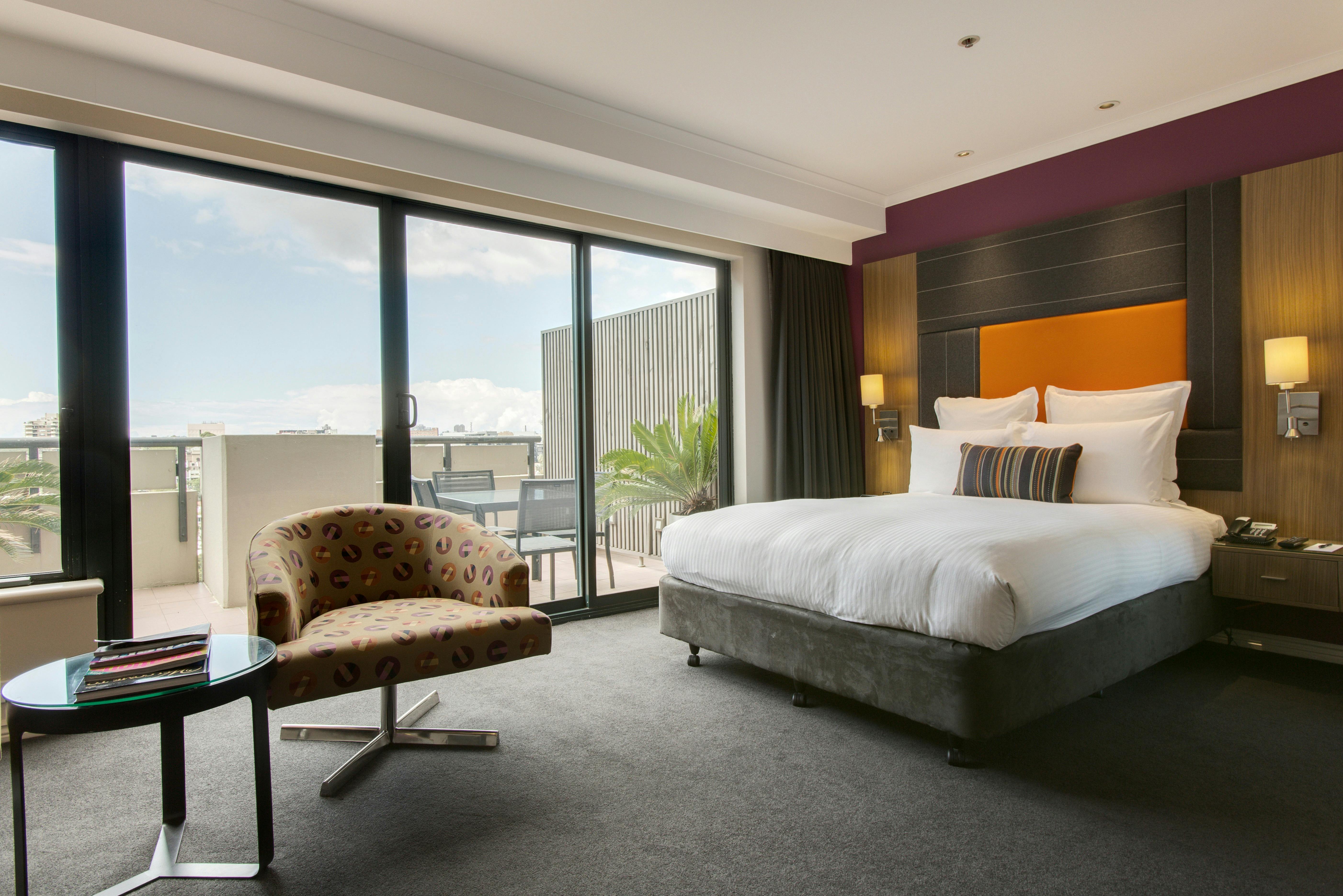 Superior One Queen Bed with Terrace