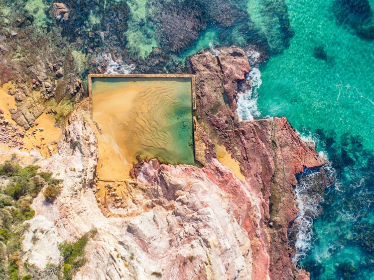 Aslings Beach Rock Pool, rock pool, rockpool, Sapphire Coast, Eden