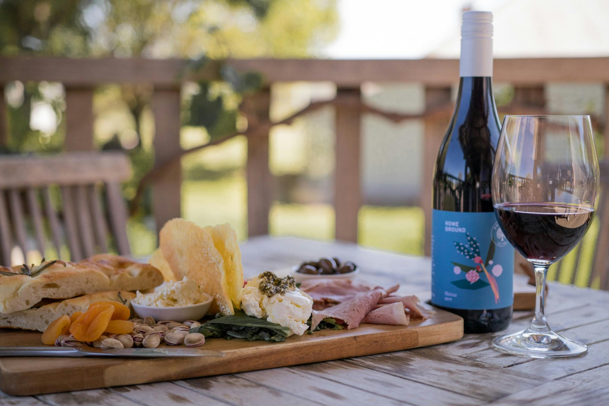 Platter & Wine available