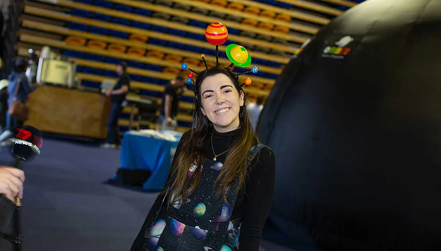 Indoor planetarium at the Education Fair 2023