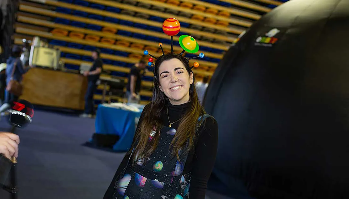 Indoor planetarium at the Education Fair 2023